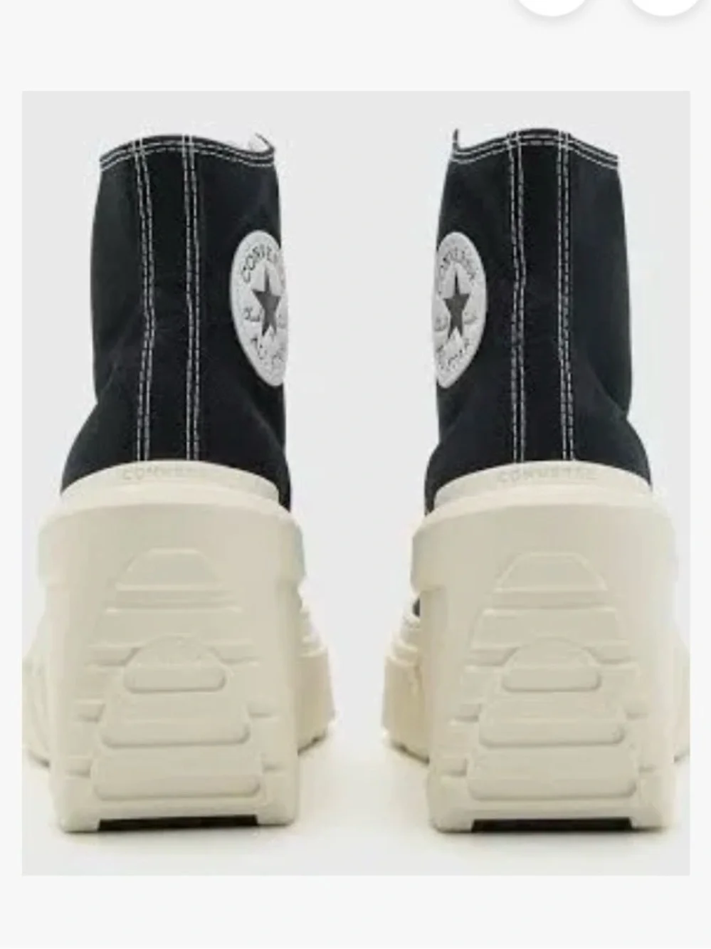 New No Box Size 7 Converse Chuck High Top 70 De Luxe Wedge Sneakers Black Egret
